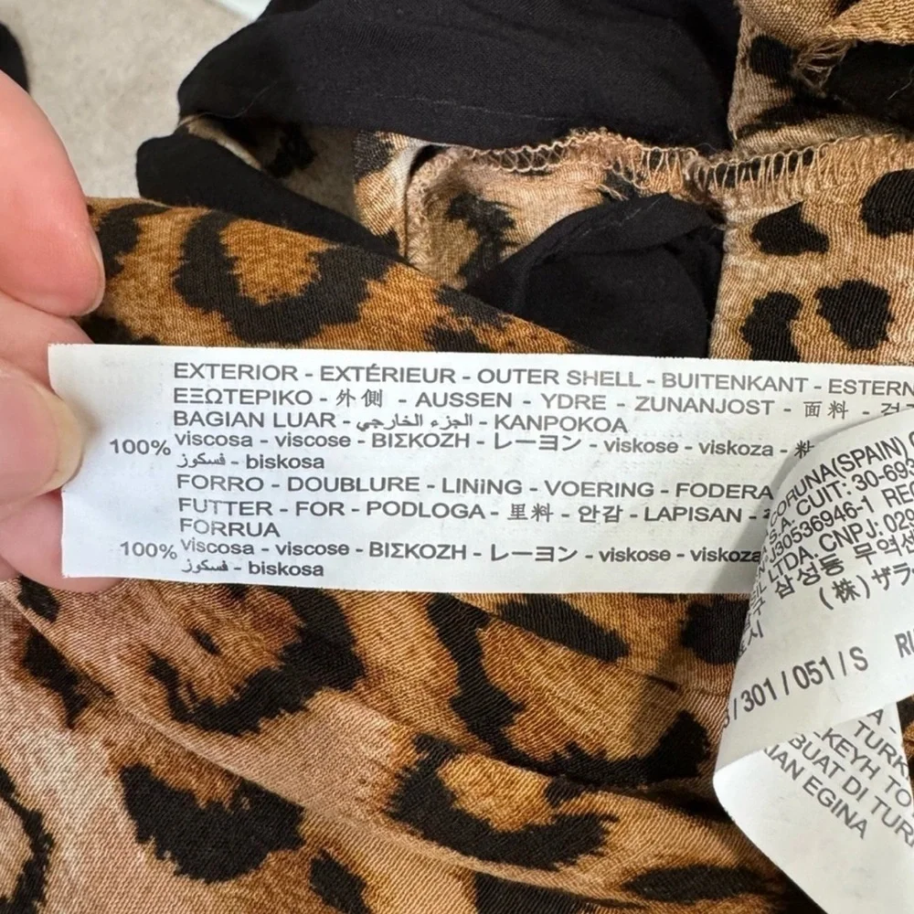 Zara Animal Print Wrap Romper - Picture 4 of 7